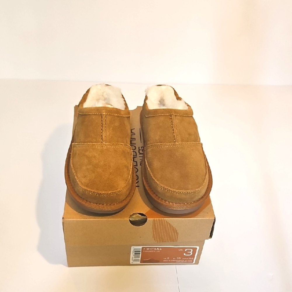 Koolaburra by UGG Unisex-Child Braidee Slipper Kids 3 NEW With Box